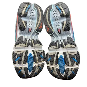 Mizuno Wave Creation 15 Running Shoes Womens 7.5 Silver Blue Red‎ Mesh Athletic thumbnail 8
