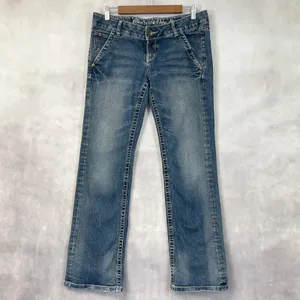 Converse One Star Trinity Boot Jeans Women 30 Low‎ Rise Y2K Indie Grunge Western thumbnail 16
