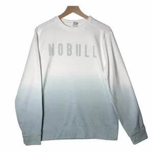 NOBULL Blue Ombre Crewneck Fleece Pullover Athletic Gym Women’s Size L thumbnail 1