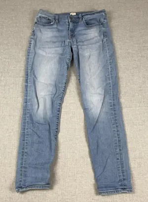 J.Crew Jeans Womens 28/28 Blue Light Wash Mid Rise Skinny Stretch Denim Casual thumbnail 1