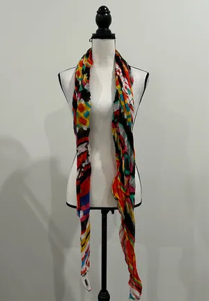 Multicolored Bohemian Scarf Multiple thumbnail 3