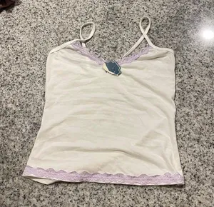 White Tank Top Lace thumbnail 1