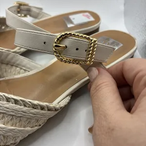 Dolce Vita Raffia Buckle Mule Sandals Natural Slip On Women’s Size 8 thumbnail 2