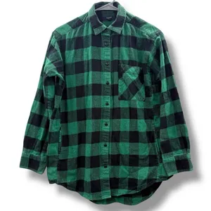 Madewell Plaid‎ Flannel Shirt Women's Small Long Sleeve Casual Layering thumbnail 1
