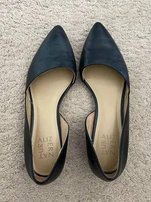 Black Formal Flats Size 8.5 thumbnail 1