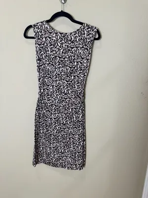 Diane Von Furstenberg DVF Jolene Leopard Bark Small Silk Jersey Dress Size Small thumbnail 4
