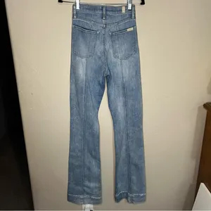 Seven for All Mankind The Ultra High Rise Dojo Center Seam‎ Flare Trouser Jeans thumbnail 9