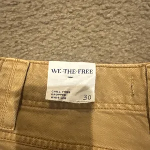 We The FREE PEOPLE Brown CHILL VIBES Dropped WIDE LEG Distressed Bootcut 30” NEW thumbnail 13