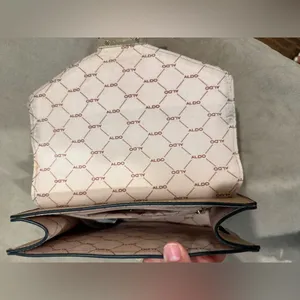 Aldo Tan and Cream‎ Satchel with Textured Design thumbnail 7