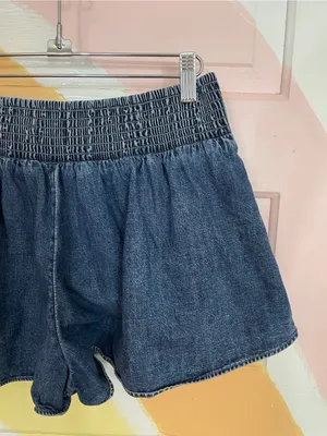 FREE PEOPLE Paradise Found Denim Skort in Mid Indigo Sz S 💛🎀 thumbnail 5