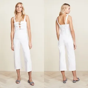 $165 Clayton x Revolve Darcie jumpsuit in white S thumbnail 3