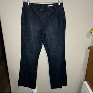 NYDJ‎ Teresa Wide Leg Denim Trouser Pants thumbnail 3