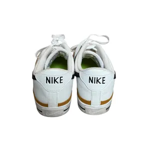 Nike Court Legacy White Black Desert Ochre Leather Sneakers Casual Lace-Up Shoes thumbnail 3