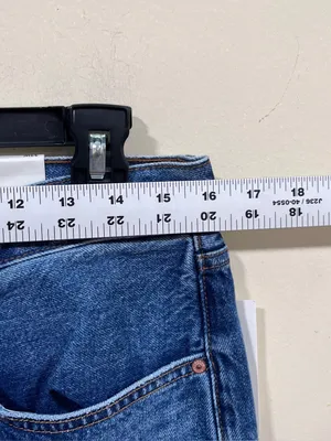 NWT Denim Forum The Farrah Hi-Rise Wide Jean size 32 short thumbnail 5