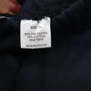 Madison Taylor Sweatpants Women 1X Navy Blue Straight Leg Fleece Excellent thumbnail 3