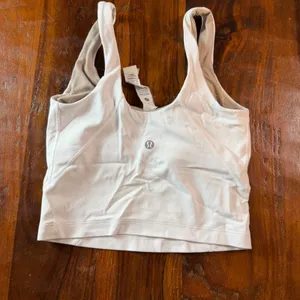 Lululemon Auburn Tigers Align Tank Top White Size 0 Nulu Cropped Bra LW1DUDS thumbnail 4