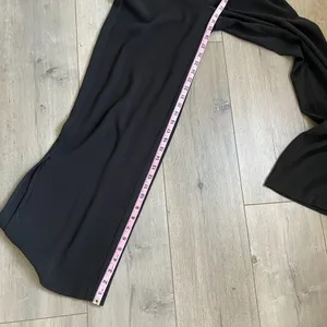 Who What Wear black wide leg slit high waist trousers pants thumbnail 13