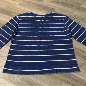 ❤️Zara Trafaluc Blue White Stripe Shirt; Medium Women’s thumbnail 7