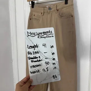 Motel Rocks Straight Leg Jeans In Winter Sandwash‎ Knit Argyle Tan Size XS thumbnail 12