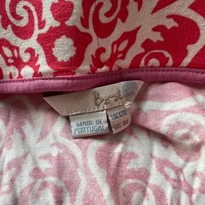 Boden Jersey Maxi‎ Skirt Size 8 Coral Pink White Paisley Colorful Draped Summer thumbnail 4