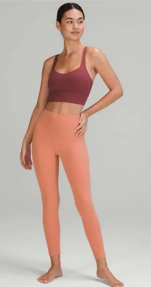 Lululemon align leggings pants high waist in pink savannah size 4 thumbnail 1