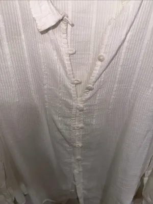 Faherty Ivory Ruffled Button-Front Blouse thumbnail 3