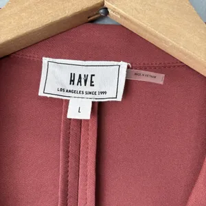 HAVE Los Angeles Blazer Jacket Size Large Muted Pink Earthy Boho Effortless Chic thumbnail 7