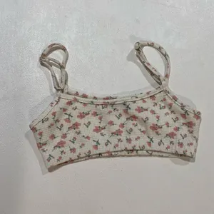 Edikted Bralette Bundle XS Blue Stripe Floral Cami Y2K Coquette Set thumbnail 7
