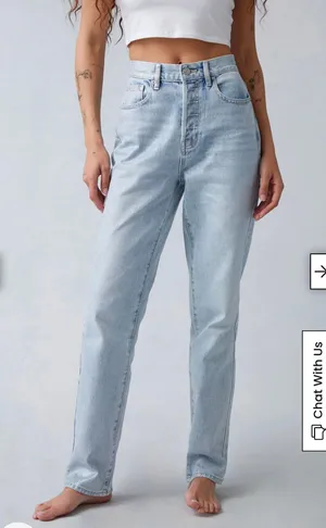 PacSun Light Indigo Glittery Dad Jeans thumbnail 1