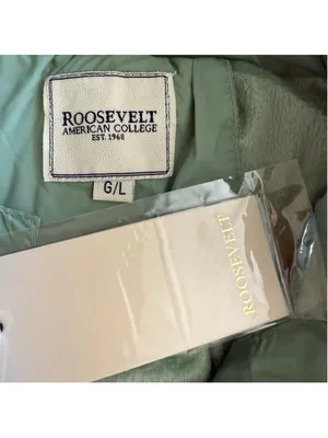 Roosevelt light green puffer vest quilted fleece lined outerwear hiking skiing L thumbnail 8