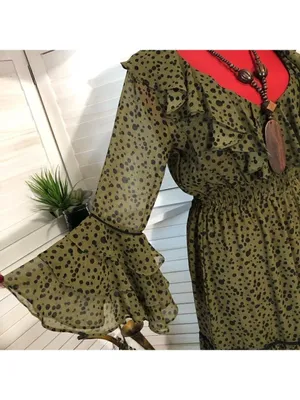 Misa LosAngeles Dress chiffon Green Dot Ruffle whimsigoth fairy festival boho XS thumbnail 5