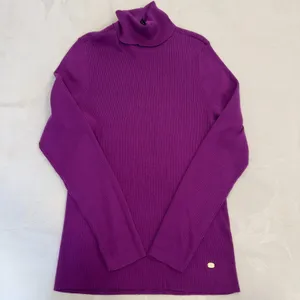 Lauren Ralph Lauren Size-XL Women's Sweater Hot Purple‎ Turtleneck Logo thumbnail 6
