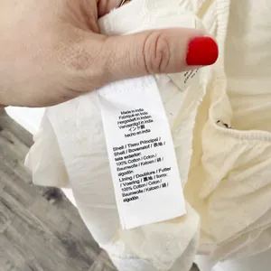 [Madewell] Cream Ruffle Strap Textural Striped Tiered Midi Dress Cutout Back 2X thumbnail 13