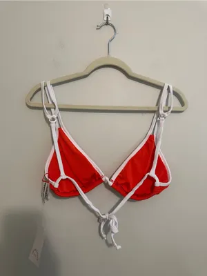 Dippin' Daisy's Red Cyrus Double Strap High Cut Bikini Set thumbnail 10