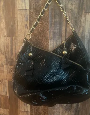 Gianni Bini |Blue Snake Skin Embossed Shoulder Bag thumbnail 7
