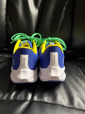 Nike Pegasus 40 Men's Size 8 Brazil Road Running Shoes FN0020-401 Blue/Yellow thumbnail 4