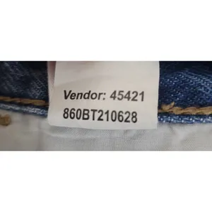 PacSun Women's High-Rise Straight Leg Raw Hem Jeans Blue Size 24 thumbnail 11