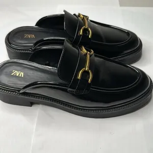 Zara Buckle Loafer Mules thumbnail 2