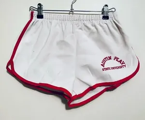 Vintage 1970s Retro Collegiate Pacific White and Red Shorts Women’s Small thumbnail 1