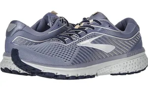 BROOKS GHOST 12‎ Grey Peach navy 9 US MEDIUM A12 thumbnail 1