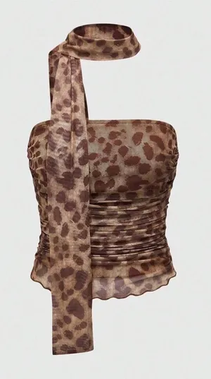 Forever 21 Cheetah printed top thumbnail 1
