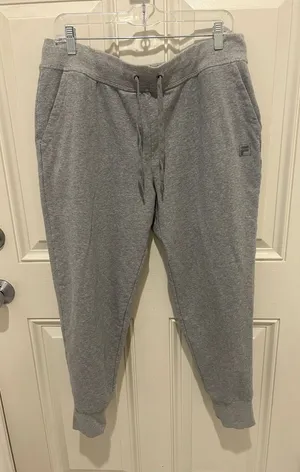 Fila Women’s Light Gray Cotton Blend Jogger Sweatpants thumbnail 1