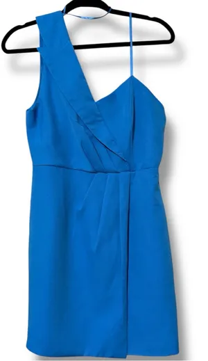 DO+BE blue one shoulder dress size medium cocktail party prom evening gown new thumbnail 1