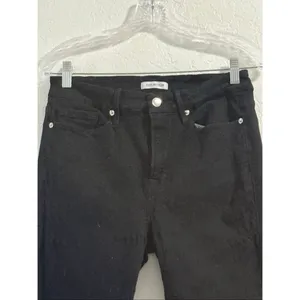Good American Jeans Women’s 12/31 Good Legs High Rise Black Step Fray Skinny thumbnail 2