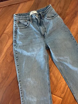 Abercrombie & Fitch The Loose High Rise Blue Denim Jeans Size 24 thumbnail 4