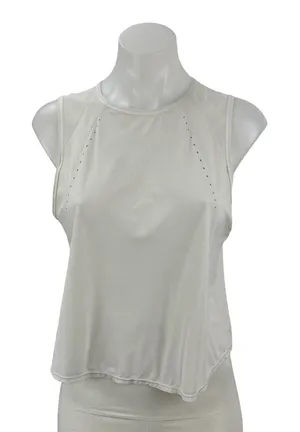 Lululemon Sculpt Women's White Cropped Yoga Running Athletic Tank Top Size S thumbnail 1