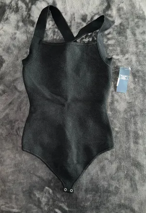 Abercrombie Crossback Knit Bodysuit in Black thumbnail 5