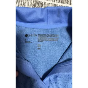 ZELLA Play Through Seamless Polo In Blue Regatta Size Small Nwot thumbnail 4