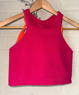 Free People FP Movement Ribbed Free Throw Double Layer Cami thumbnail 1