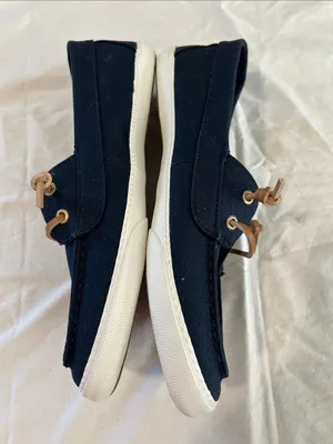Sperry Sailaway Boat Canvas Shoe, Navy, Size 9.5, NWOT thumbnail 6